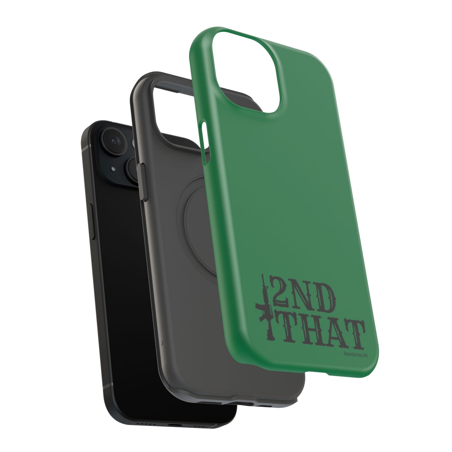 Impact-Resistant Phone Case — "2nd That" Tactical Rifle Design