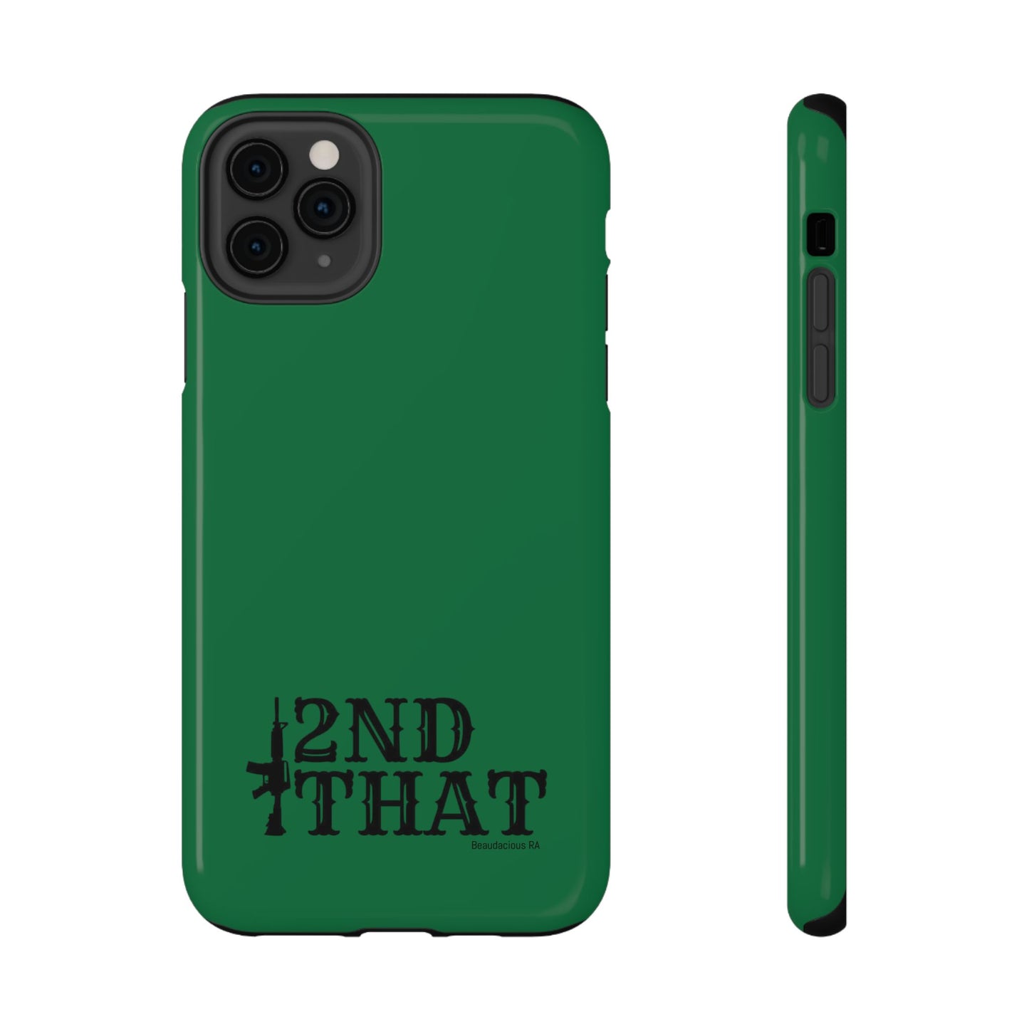 Impact-Resistant Phone Case — "2nd That" Tactical Rifle Design