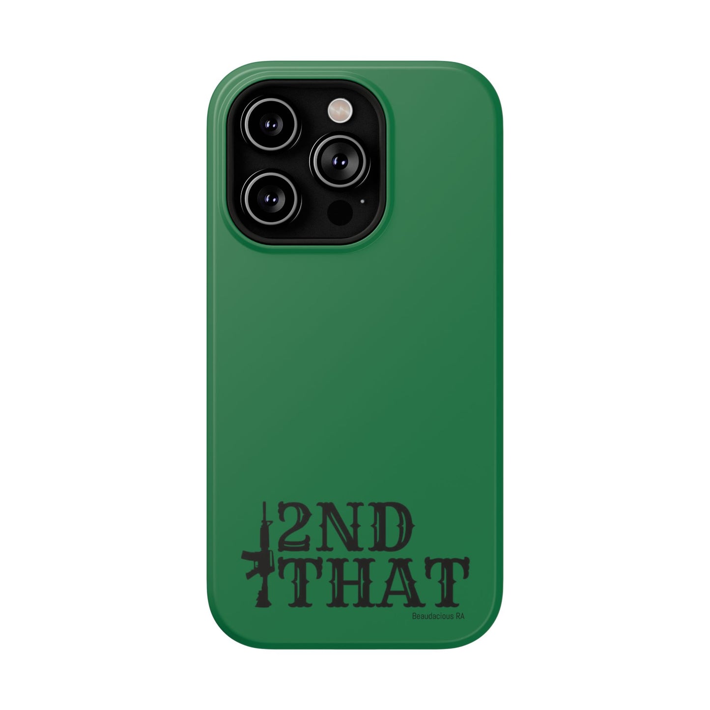 Impact-Resistant Phone Case — "2nd That" Tactical Rifle Design