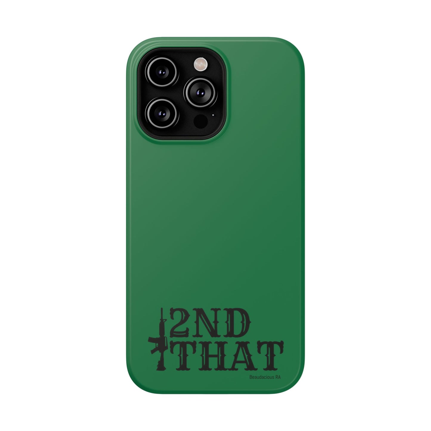 Impact-Resistant Phone Case — "2nd That" Tactical Rifle Design